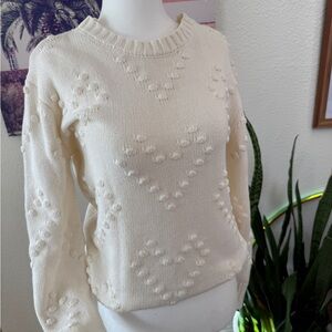 St. John's Bay Cream Knit Women's Sweater